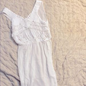 Sheet maxi beach coverup